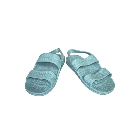 J-Slips Toddler Aqua Blue Sandals With Textured Straps 8/9 - Picture 2 of 4